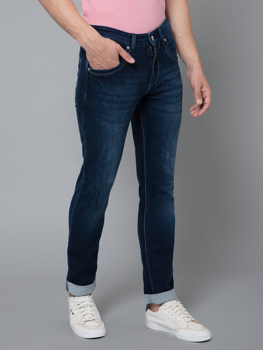 Cantabil Men Dark Mercerised Jeans (7132833939595)