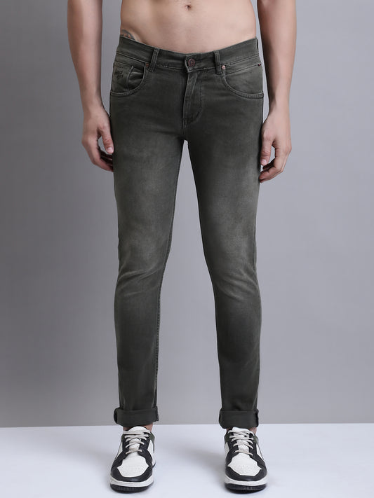 Cantabil Men Dark Grey Clean Look Casual Jeans (7156335444107)