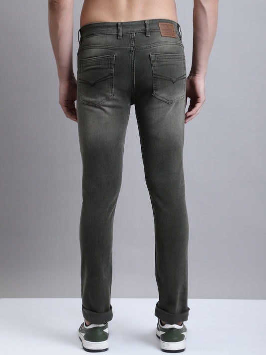 Cantabil Men Dark Grey Clean Look Casual Jeans (7156335444107)