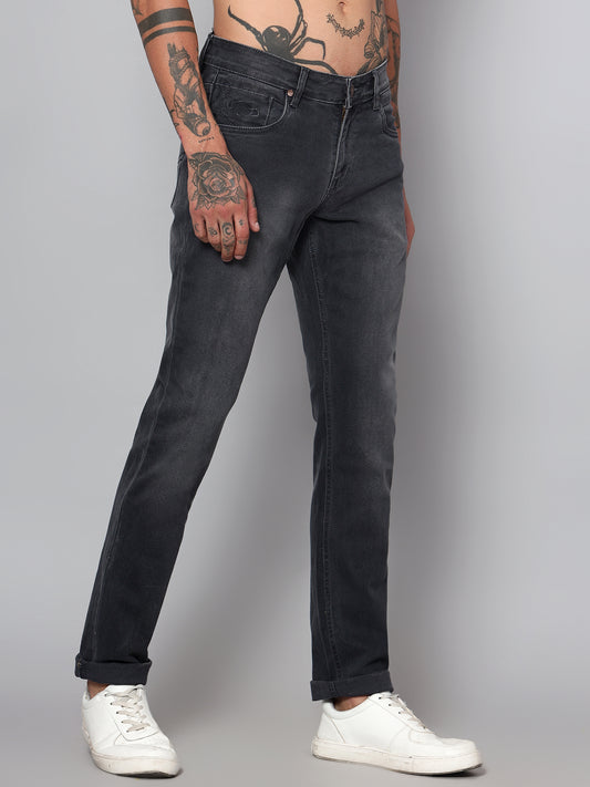 Cantabil Men Dark Grey Clean Look Jeans (7153633919115)