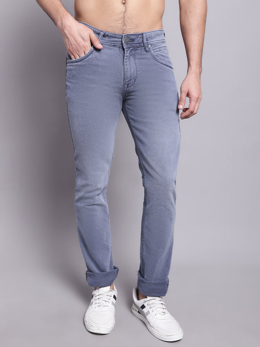 Cantabil Men Blue Stretchable Jeans (7137620787339)