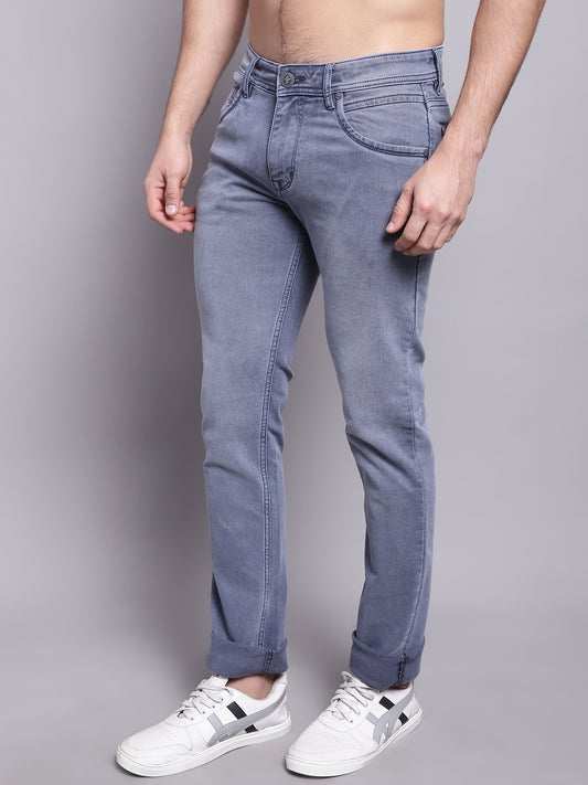 Cantabil Men Blue Stretchable Jeans (7137620787339)