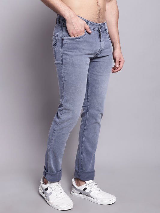 Cantabil Men Blue Stretchable Jeans (7137620787339)