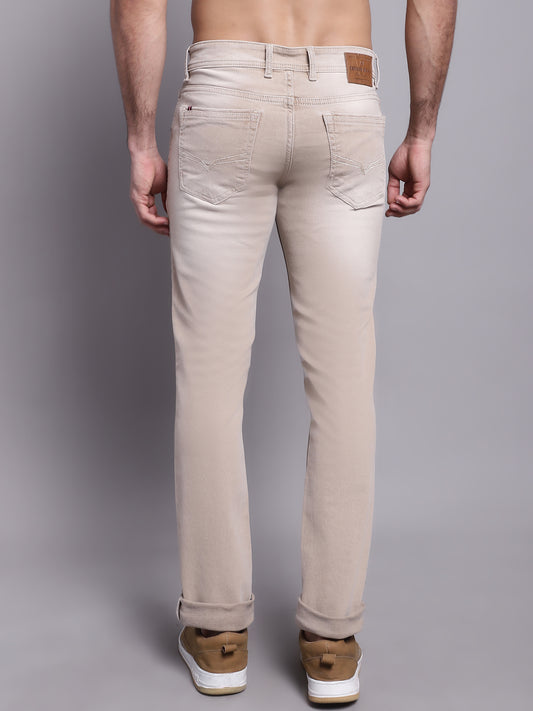 Cantabil Men Beige Stretchable Jeans (7137620000907)