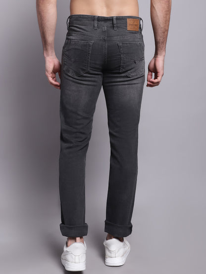 Cantabil Men Dark Grey Stretchable Jeans (7137621377163)