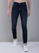 Cantabil Dark Blue Solid Cotton Denim Flat Front Mid Rise Full Length Regular Fit Casual Jeans For Men (7162836385931)