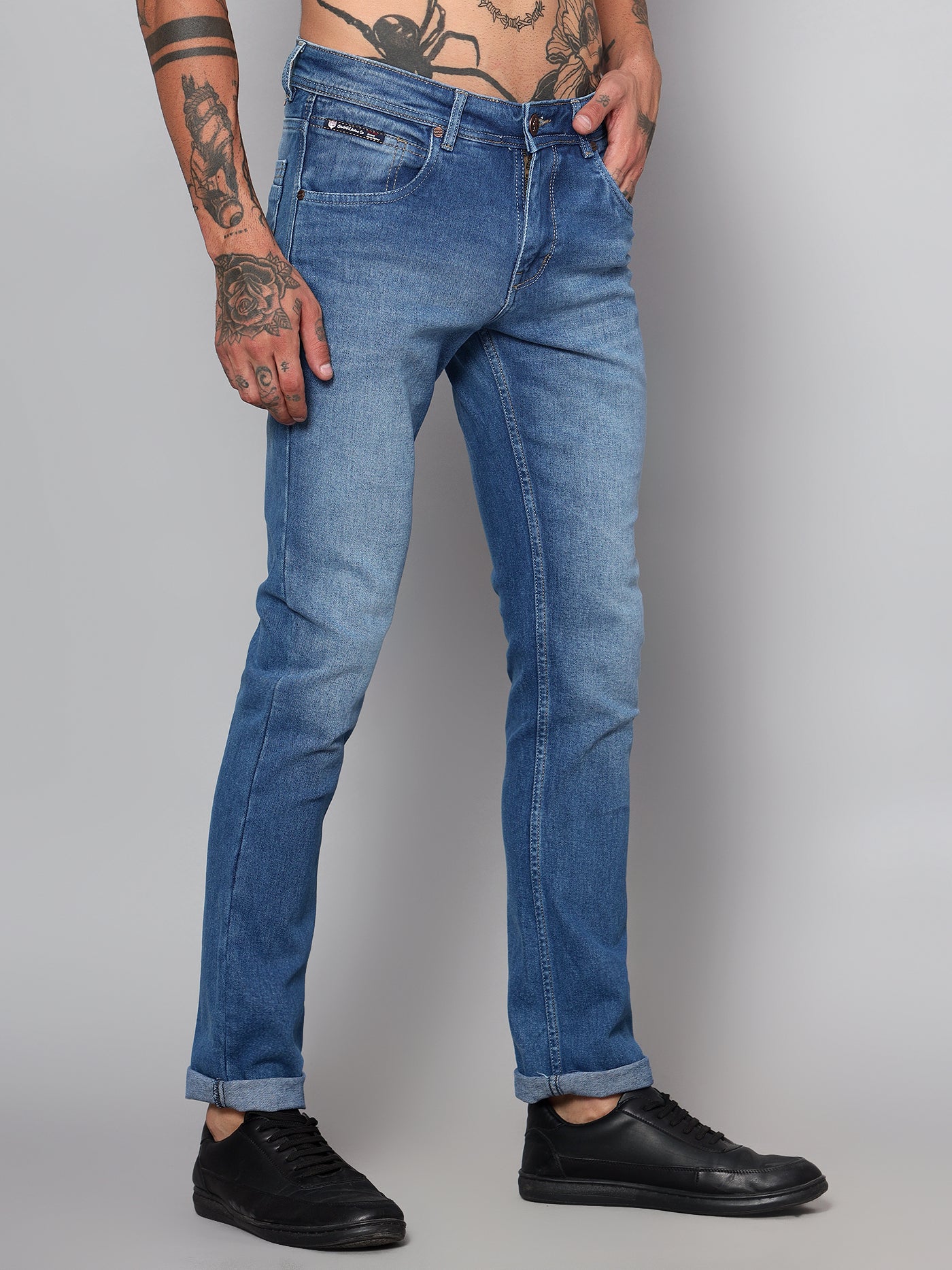 Cantabil Men Light Blue Clean Look Jeans (7153631789195)