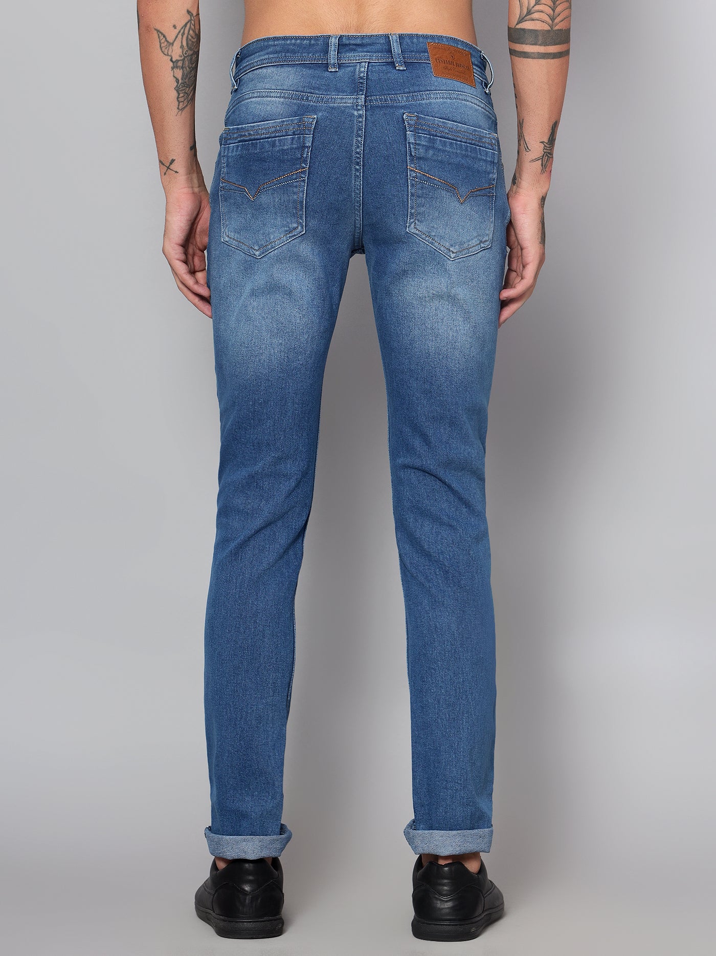 Cantabil Men Light Blue Clean Look Jeans (7153631789195)