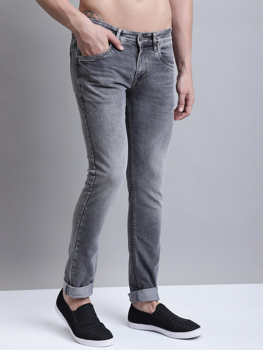 Cantabil Men Grey Clean Look Casual Jeans (7156152402059)