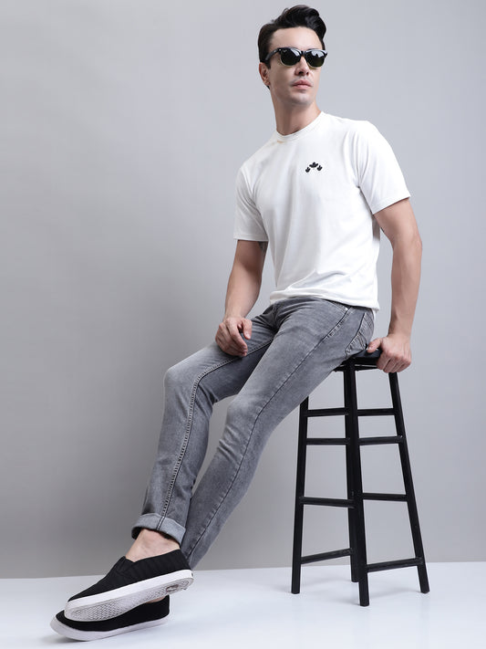 Cantabil Men Grey Clean Look Casual Jeans (7156152402059)