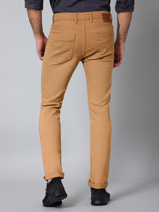 Men's Ultra Narrow fit No Fade Khaki  Jeans