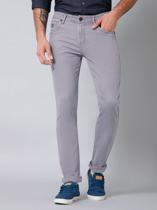 Denim Jeans for Men l Breathable & Soft with Color Fastness Ultra Narrow Fit Cotton Fabric Solid Pattern Button Closure