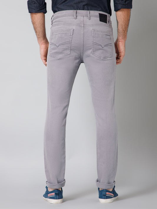 Denim Jeans for Men l Breathable & Soft with Color Fastness Ultra Narrow Fit Cotton Fabric Solid Pattern Button Closure