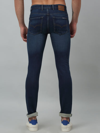 Men's Ultra Narrow fit Light Fade Dark Blue  Jeans