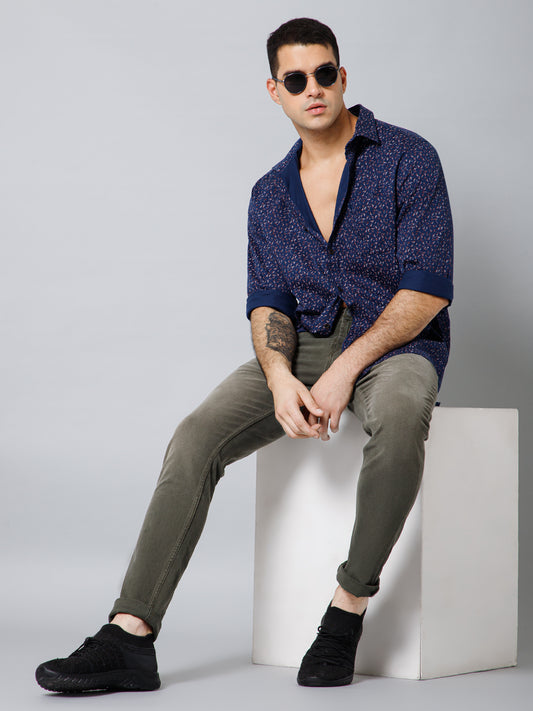 Denim Jeans for Men l Breathable & Soft with Color Fastness Ultra Narrow Fit Cotton Fabric Solid Pattern Button Closure