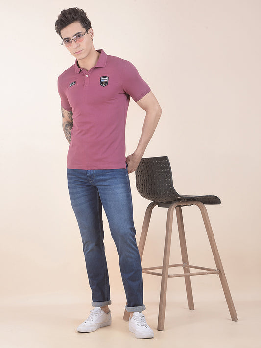 Men's Dark Mercerised Slim Fit Casual Denim Jeans