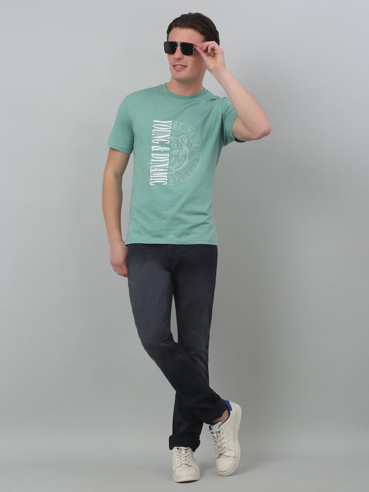 Denim Jeans for Men l Breathable & Soft with Color Fastness Ultra Narrow Fit Cotton Fabric Solid Pattern Button Closure