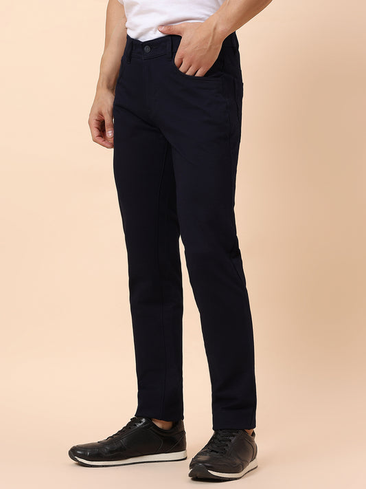 Denim Jeans for Men | Breathable & Soft with Color Fastness Straight Fit Poly Cotton Fabric Solid Pattern Button Closure