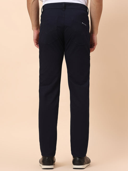 Denim Jeans for Men | Breathable & Soft with Color Fastness Straight Fit Poly Cotton Fabric Solid Pattern Button Closure