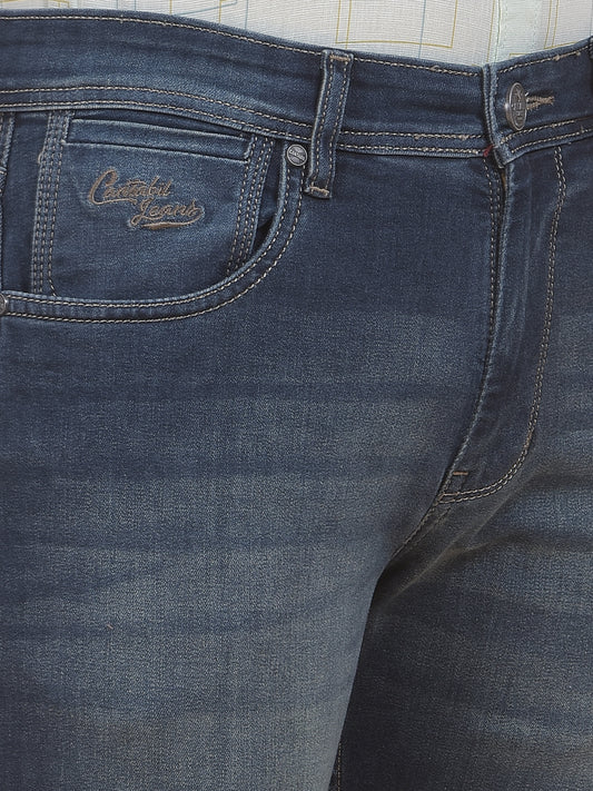 Men's Dirty Green Slim Fit Casual Denim Jeans