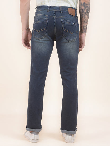 Men's Dirty Green Slim Fit Casual Denim Jeans