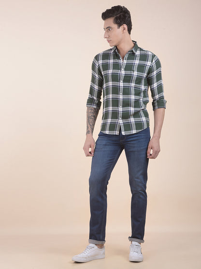 Men's Dark Indigo Slim Fit Casual Denim Jeans