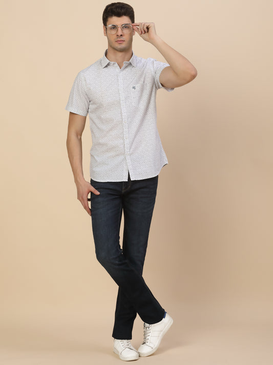 Denim Jeans for Men | Breathable & Soft with Color Fastness Straight Fit Poly Cotton Fabric Solid Pattern Button Closure