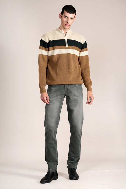 Denim Jeans for Men l Breathable & Soft with Color Fastness Ultra Narrow Fit Cotton Fabric Solid Pattern Button Closure