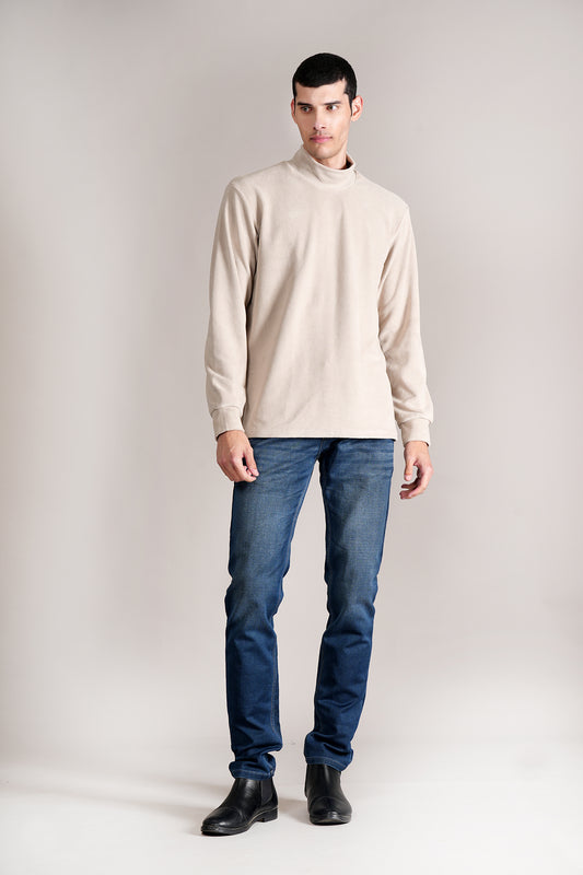 Denim Jeans for Men l Breathable & Soft with Color Fastness Ultra Narrow Fit Cotton Fabric Solid Pattern Button Closure