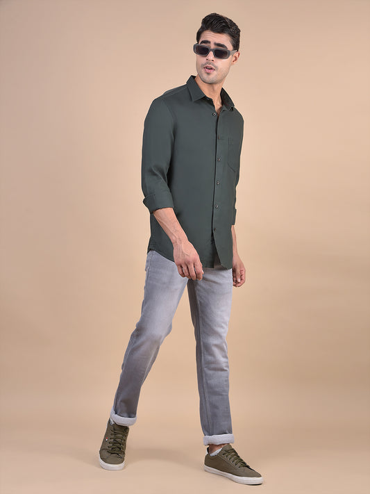 Denim Jeans for Men l Breathable & Soft with Color Fastness Ultra Narrow Fit Cotton Fabric Solid Pattern Button Closure