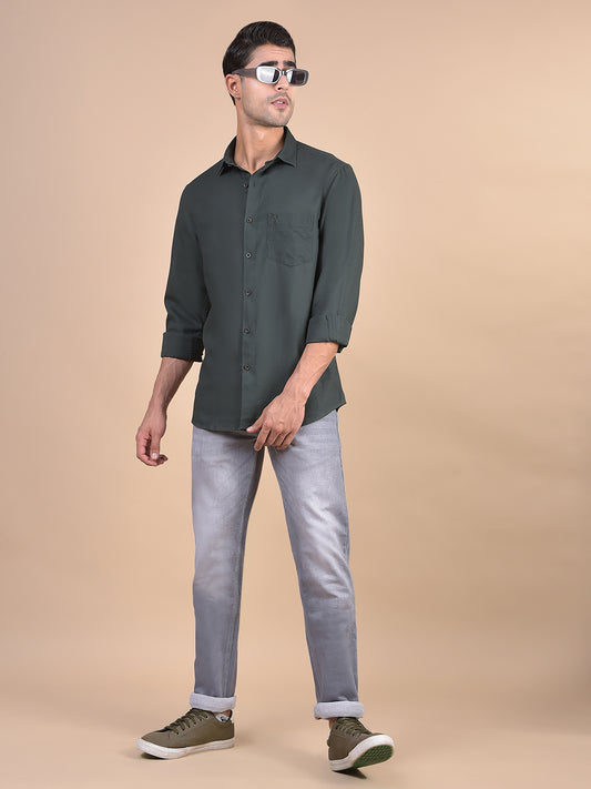 Denim Jeans for Men l Breathable & Soft with Color Fastness Ultra Narrow Fit Cotton Fabric Solid Pattern Button Closure