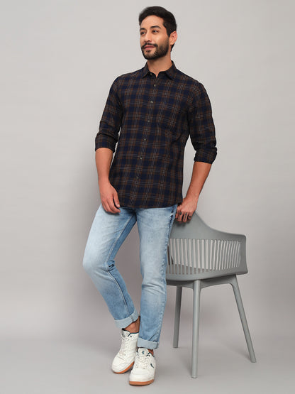 Denim Jeans for Men l Breathable & Soft with Color Fastness Ultra Narrow Fit Cotton Fabric Solid Pattern Button Closure