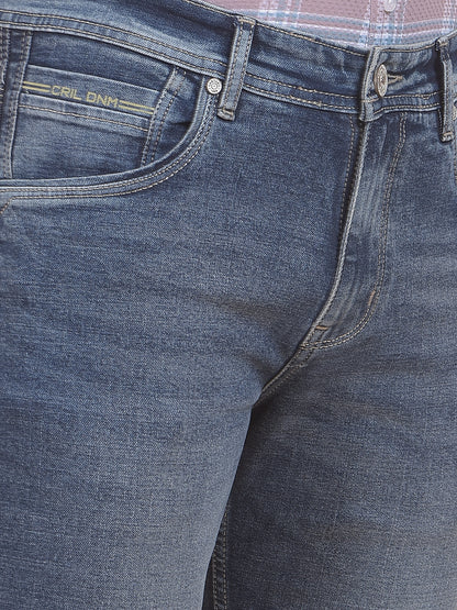 Men's Dirty Blue Ultra Narrow Fit Casual Denim Jeans