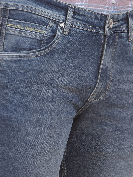 Men's Dirty Blue Ultra Narrow Fit Casual Denim Jeans