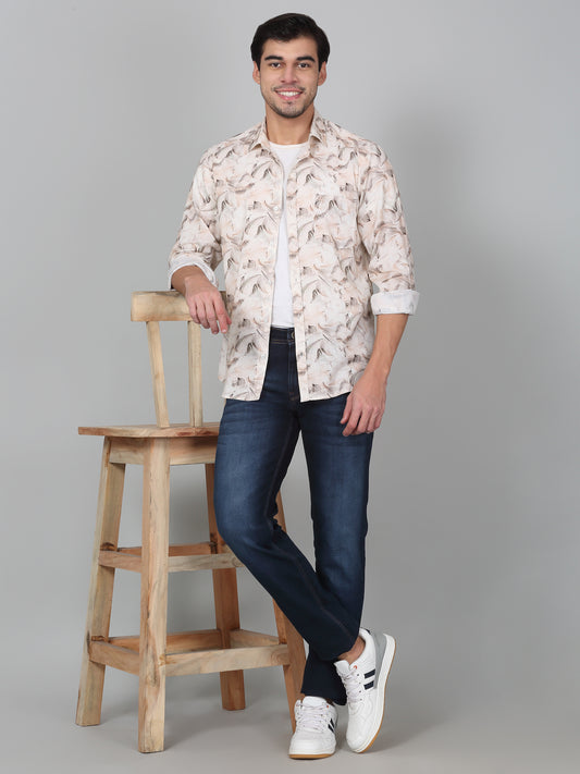 Denim Jeans for Men l Breathable & Soft with Color Fastness Ultra Narrow Fit Cotton Fabric Solid Pattern Button Closure