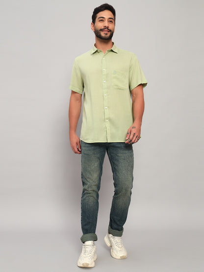 Denim Jeans for Men l Breathable & Soft with Color Fastness Ultra Narrow Fit Cotton Fabric Solid Pattern Button Closure