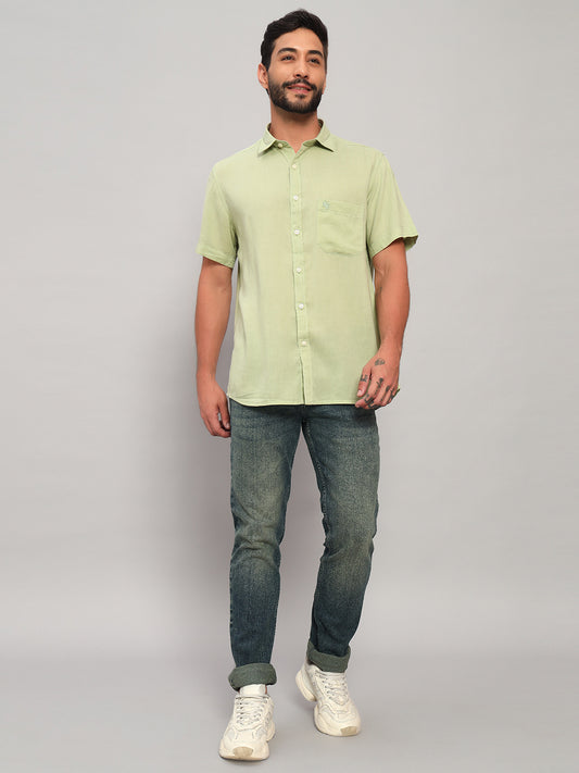 Denim Jeans for Men l Breathable & Soft with Color Fastness Ultra Narrow Fit Cotton Fabric Solid Pattern Button Closure