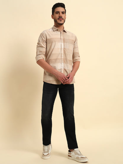 Denim Jeans for Men l Breathable & Soft with Color Fastness Ultra Narrow Fit Cotton Fabric Solid Pattern Button Closure