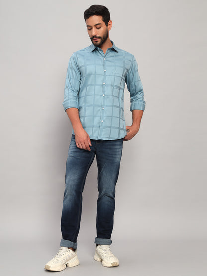 Denim Jeans for Men l Breathable & Soft with Color Fastness Ultra Narrow Fit Cotton Fabric Solid Pattern Button Closure