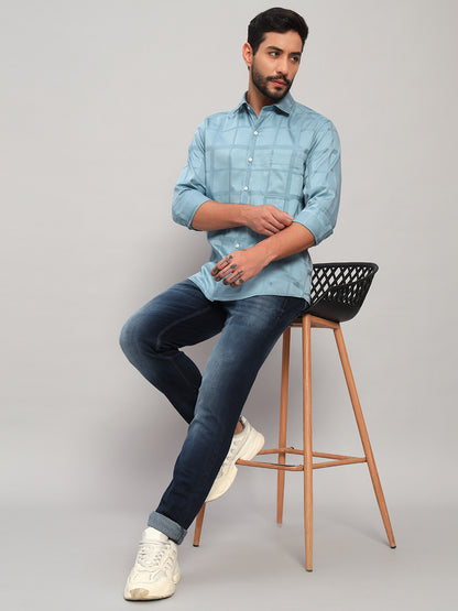 Denim Jeans for Men l Breathable & Soft with Color Fastness Ultra Narrow Fit Cotton Fabric Solid Pattern Button Closure