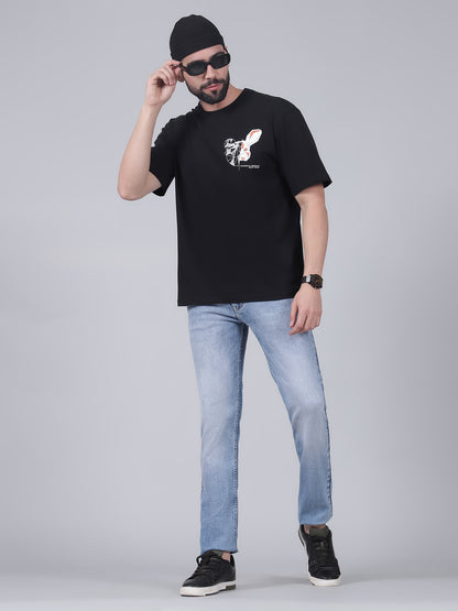 Denim Jeans for Men l Breathable & Soft with Color Fastness Straight Fit Cotton Fabric Solid Pattern Button Closure