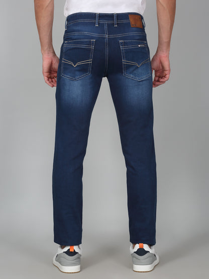 Denim Jeans for Men l Breathable & Soft with Color Fastness Ultra Narrow Fit Cotton Fabric Solid Pattern Button Closure