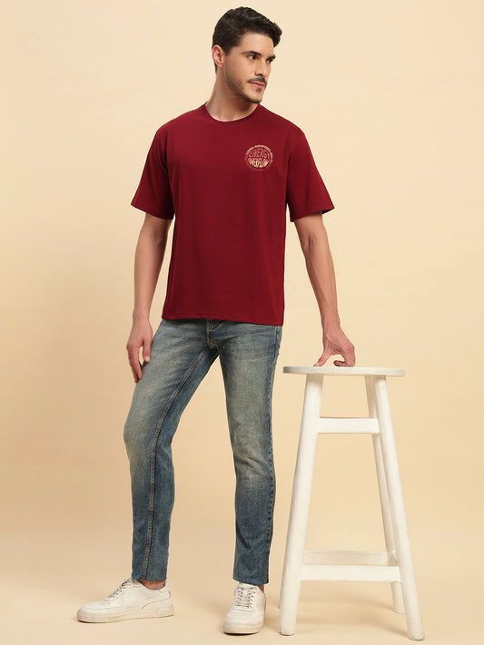 Denim Jeans for Men l Breathable & Soft with Color Fastness Ultra Narrow Fit Cotton Fabric Solid Pattern Button Closure