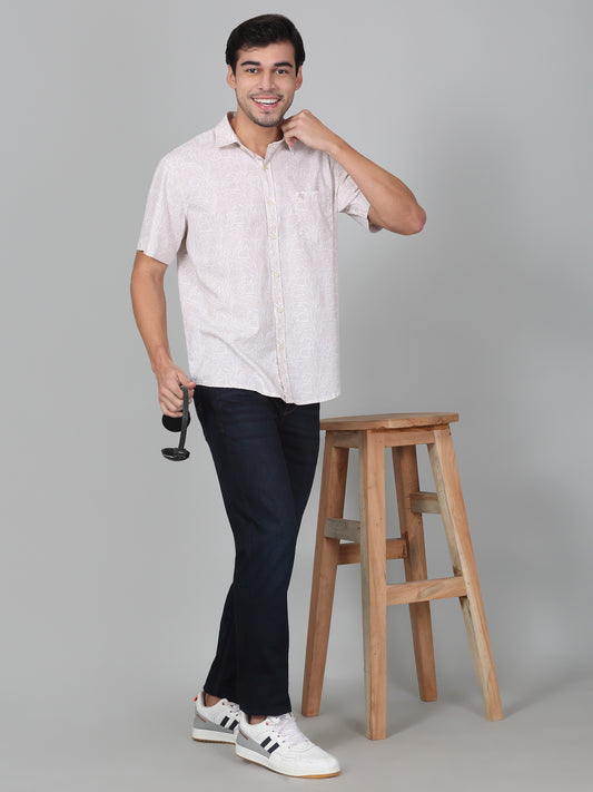 Denim Jeans for Men l Breathable & Soft with Color Fastness Ultra Narrow Fit Cotton Fabric Solid Pattern Button Closure