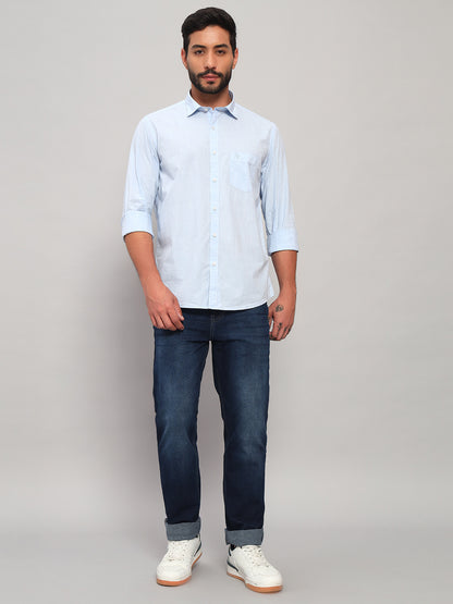 Denim Jeans for Men l Breathable & Soft with Color Fastness Straight Fit Cotton Fabric Solid Pattern Button Closure