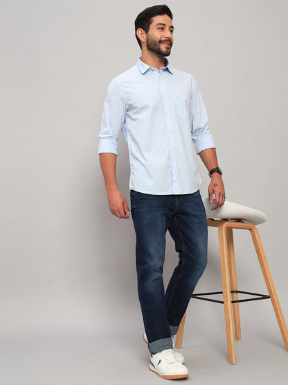 Denim Jeans for Men l Breathable & Soft with Color Fastness Straight Fit Cotton Fabric Solid Pattern Button Closure