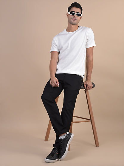 Denim Jeans for Men l Breathable & Soft with Color Fastness Ultra Narrow Fit Cotton Fabric Solid Pattern Button Closure