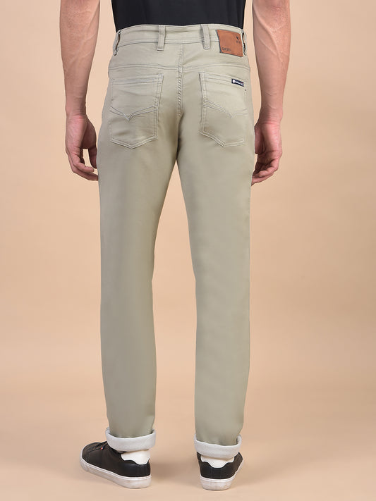 Denim Jeans for Men l Breathable & Soft with Color Fastness Ultra Narrow Fit Cotton Fabric Solid Pattern Button Closure