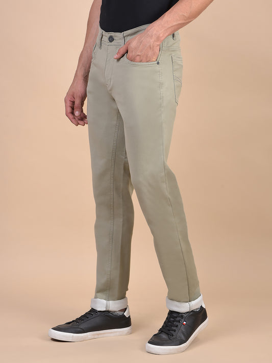 Denim Jeans for Men l Breathable & Soft with Color Fastness Ultra Narrow Fit Cotton Fabric Solid Pattern Button Closure