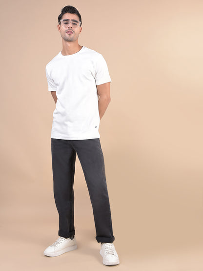 Denim Jeans for Men l Breathable & Soft with Color Fastness Straight Fit Cotton Fabric Solid Pattern Button Closure